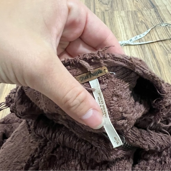 Free People Shaggy Shag Fringe Zip Jacket Blazer - Picture 5 of 7